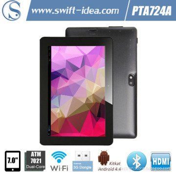 7 Inch ATM7021 Dual Core External 3G HDMI Tablet 2014 (PTA724A)